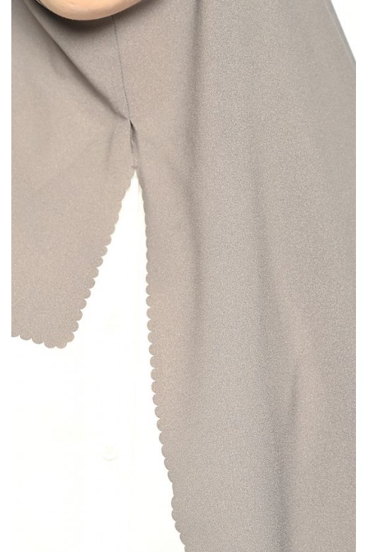 Sarita Pasmina Instan Lasercut Grey